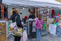 Gut besuchter Martini-Markt in Böblingen.