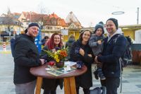Gut besuchter Martini-Markt in Böblingen.