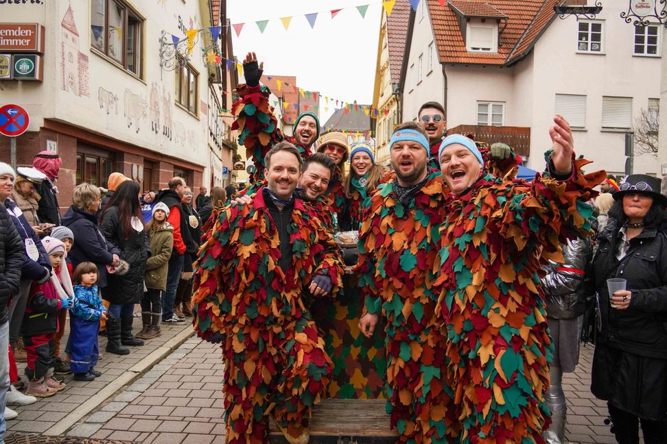 Gute Laune auf Weil der Stadts Straßen.