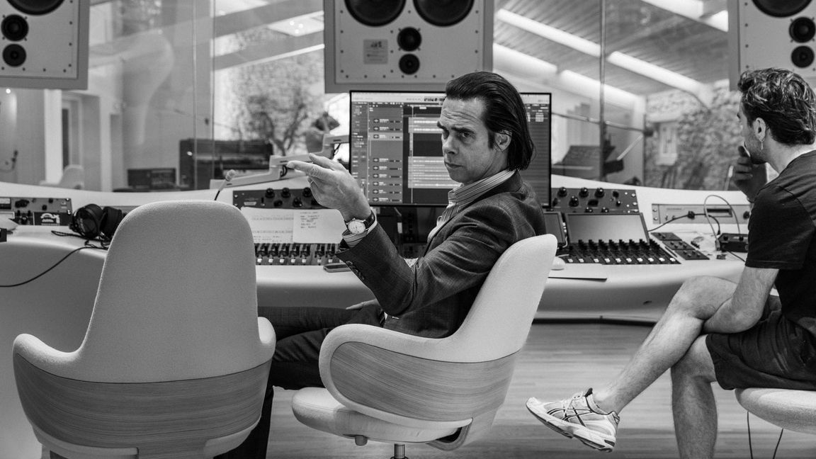 Nick Cave bei den Aufnahmen seines neuen Albums