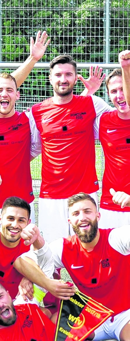 Im Mai als Kreisliga-A-Meister mit Fortuna.
