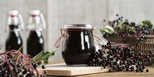 Die tiefvioletten Früchte des Schwarzen Holunders enthalten viele Vitamine und sekundäre Pflanzenstoffe
