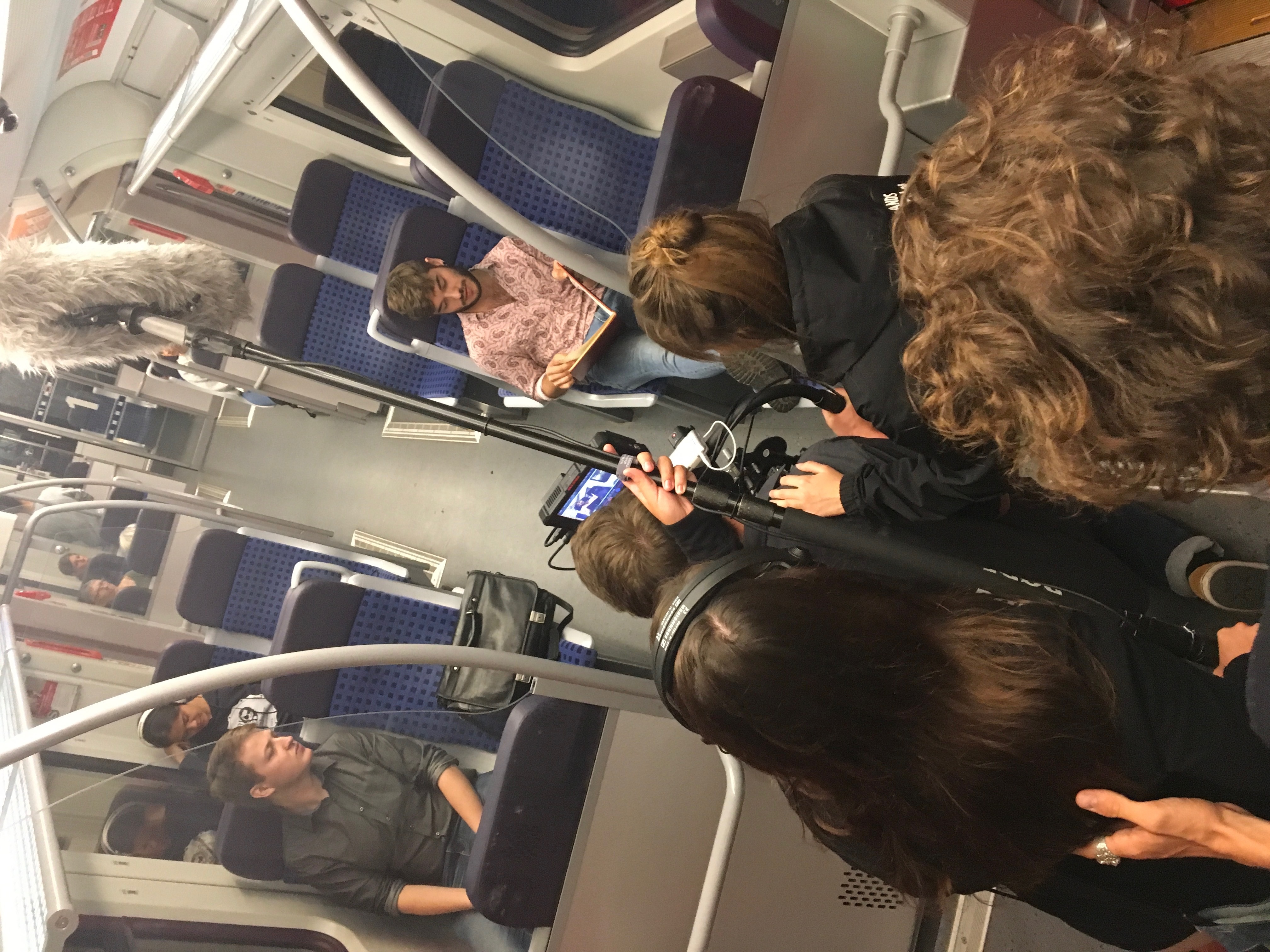 Dreharbeiten zum Film "Später vielleicht", der am Donnerstag und Freitag beim Kurzfilmfestival im Sindelfinger Pavillon zu sehen ist, Bild: z