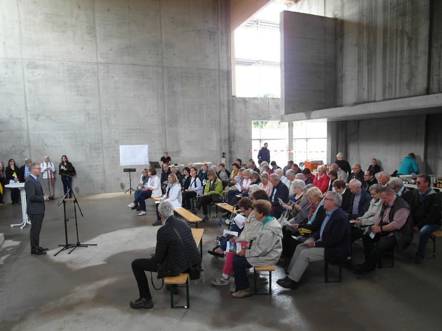 Richtfest im Neubau der Neuapostolischen Kirche Böblingen. Bild: Staber