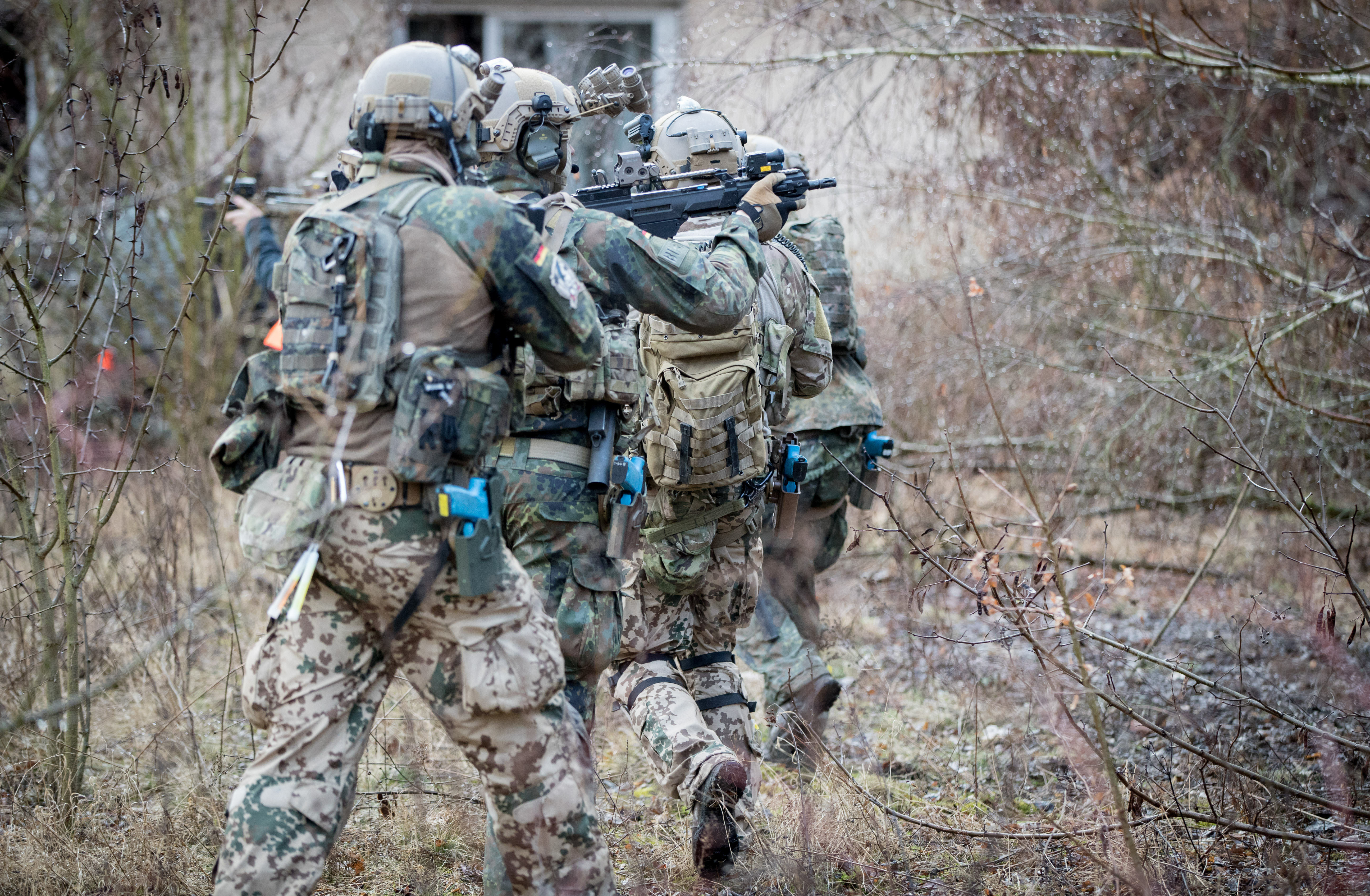 Bundeswehrsoldaten der Eliteeinheit Kommando Spezialkräfte (KSK). Bild: Kay Nietfeld/dpa