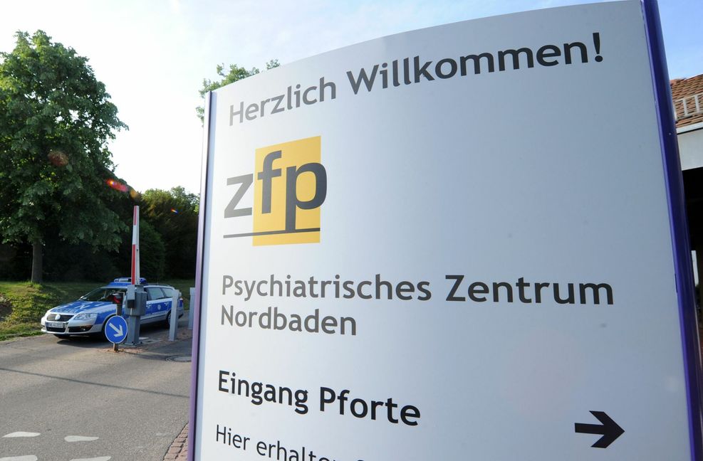 In den Psychiatrischen Zentren wie hier in Wiesloch fehlt es an Plätzen.
Foto: dpa/Uli Deck