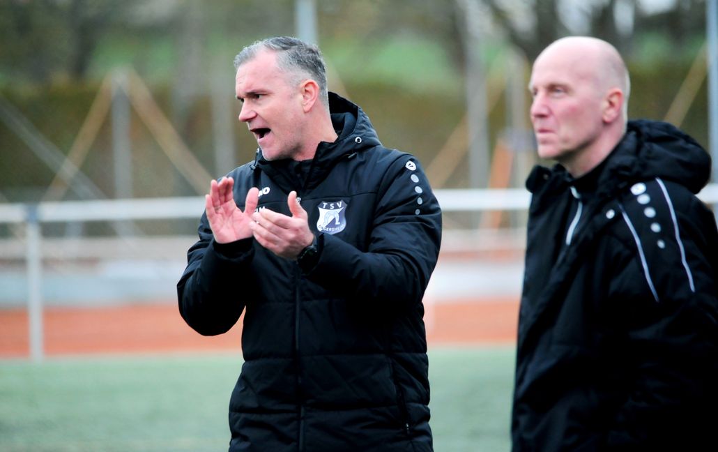 Dagersheims Trainer Thomas Wohland macht sich vor dem Abstiegsduell gegen Aidlingen Mut. Bild:photostampe