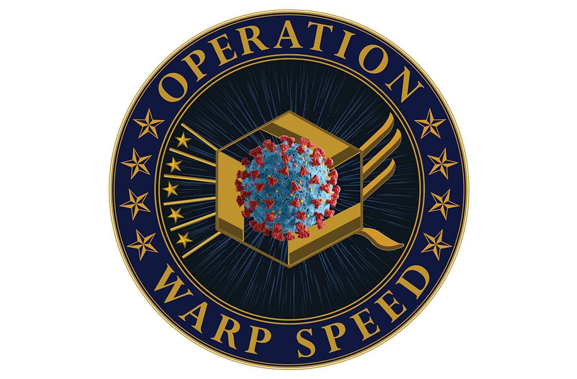 Das ist das offizielle Siegel der US-Impfstoffkampagne Warp Speed. Foto: US Department of Defense