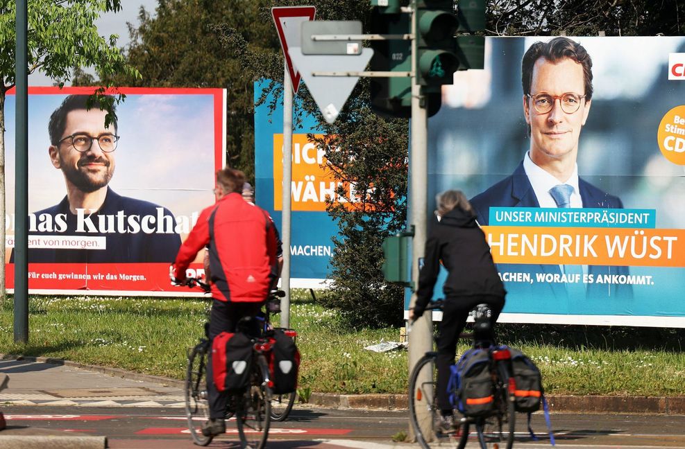 Wahlkampfendphase in Nordrhein-Westfalen – sowohl Thomas Kutschaty (SPD) wie auch Hendrik Wüst (CDU) könnten die nächste Regierung anführen.