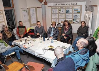 Treffen der Radinitiative Sindelfingen im Umweltzentrum.