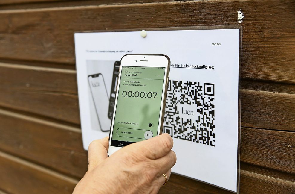 Die Luca-App ist bis Ende März lizenziert- mindestens.
 Foto: Stefanie Schlecht/Stefan..