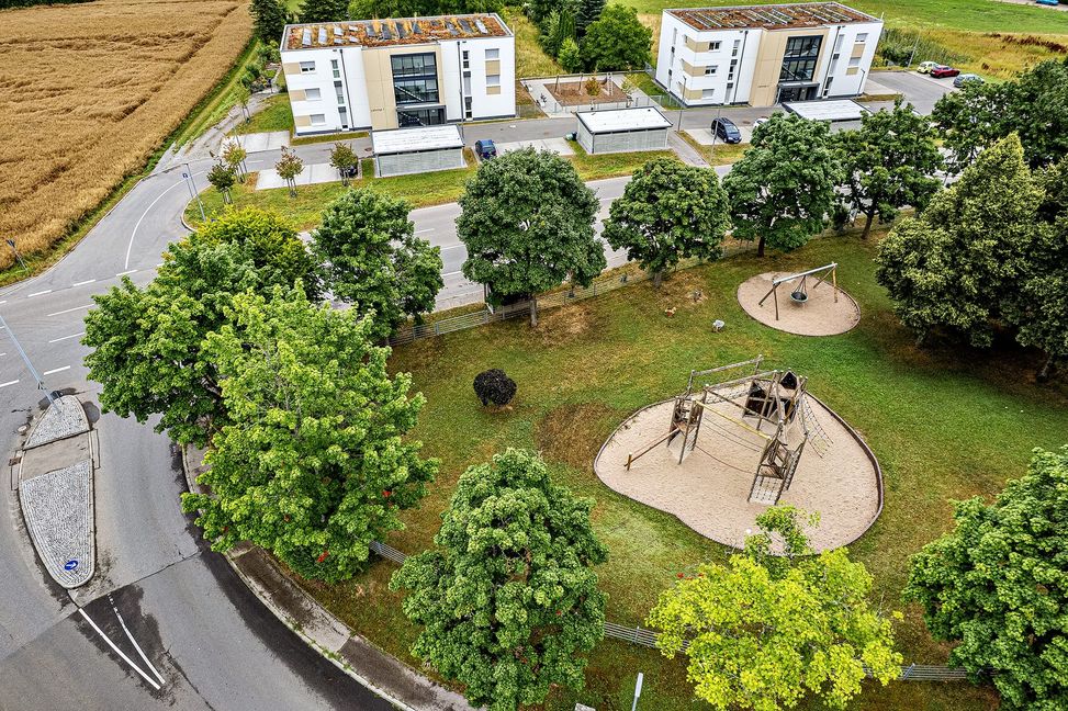 Zu den beliebtesten Spielplätzen im Ort gehört der Spielplatz an der Schafhauser Straße.