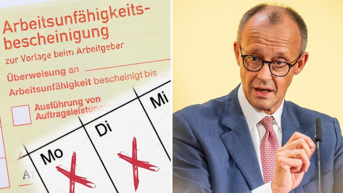 Friedrich Merz ist offenbar nicht begeistert, wie oft sich Arbeitnehmer in Deutschland krank schreiben lassen.