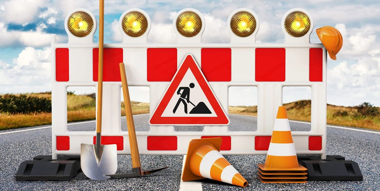 Vollsperrung: Durchfahrt verboten.