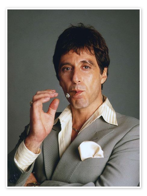 So sehen Gangster aus: Al Pacino in „Scarface“.