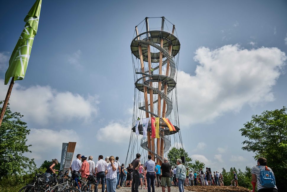 Am Sonntag, 11. Juni wird der 5. Geburtstag des Schönbuchturms groß gefeiert. Bild: z
