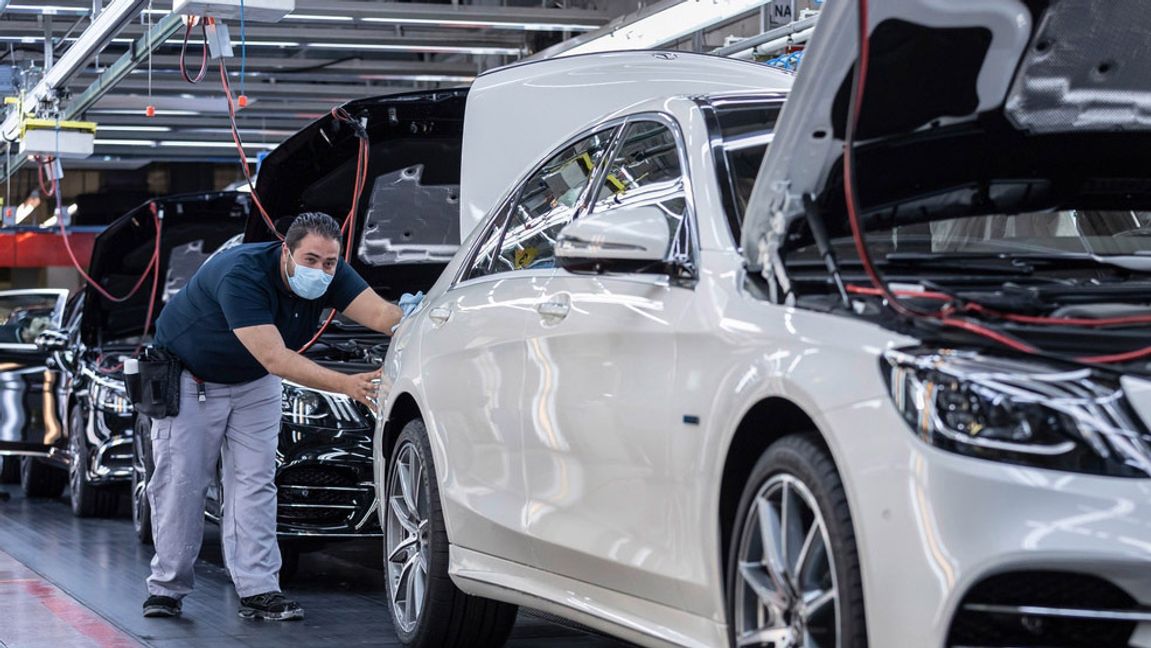 Sindelfingen: Tägliche Schnelltests für Ungeimpfte bei Daimler. Die 3G-Regel am Arbeitsplatz gilt seit Mittwoch an allen Standorten von Daimler und Mercedes-Benz in Deutschland und damit auch im Werk Sindelfingen. Bild: MediaPortal Daimler AG