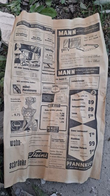 Zeitungswerbung spricht Bände. Einen Pfannkuch gab es auch in Maichingen.Bild: z