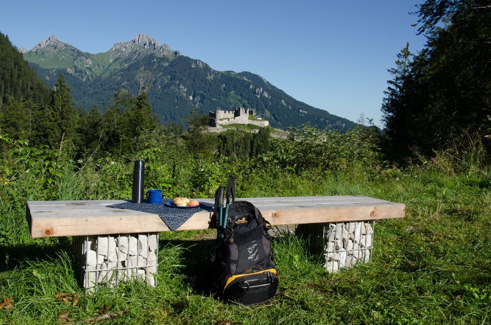 Picknick mit Ausblick.