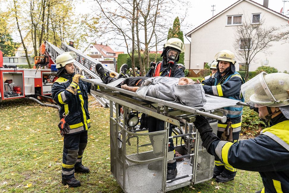 Feuerwehrübung Magstadt. BIld: Richter