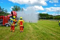 Die Ehninger Feuerwehr hat bei ihrer Jahreshauptübung gezeigt, was sie kann.