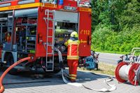 Die Ehninger Feuerwehr hat bei ihrer Jahreshauptübung gezeigt, was sie kann.