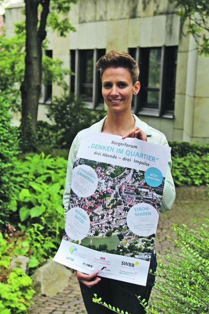 Anja Kruppa ist Klimaschutzmanagerin der Stadt Böblingen. Am Sonntag stellt sie ihre Arbeit beim Stadtfest vor. Bild: Müller