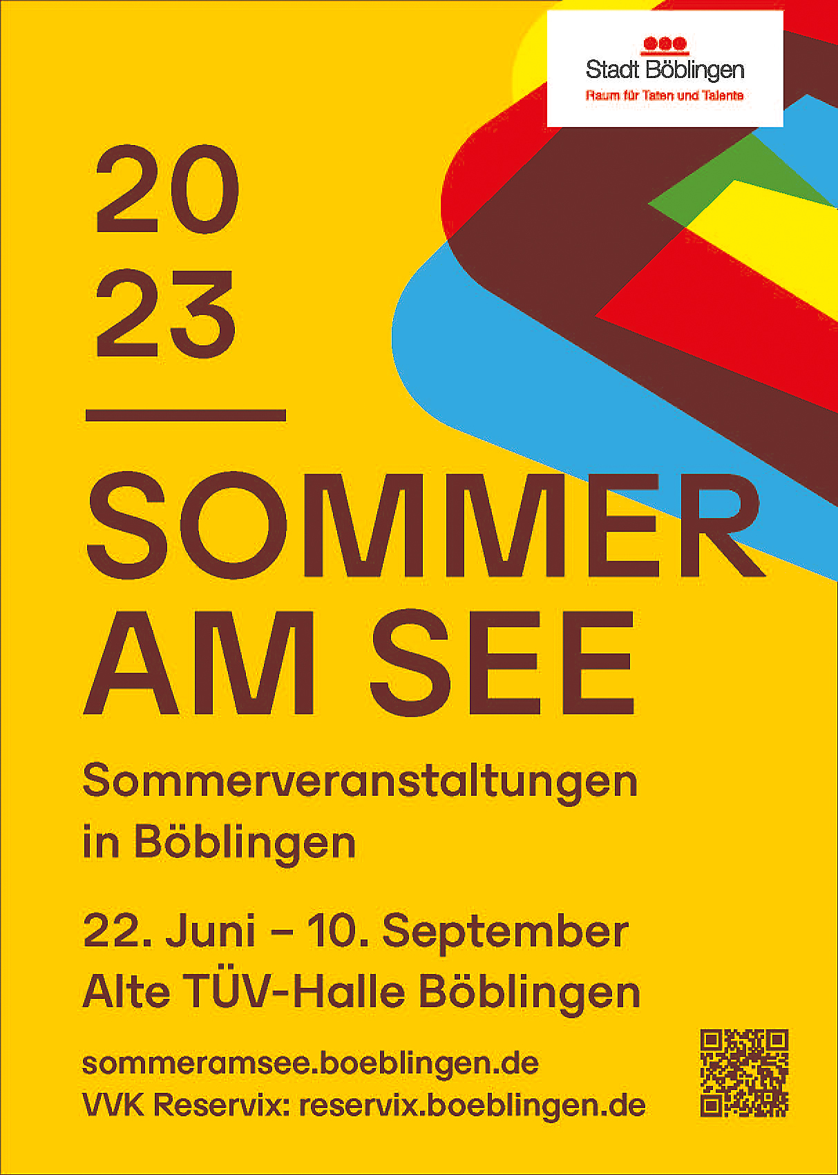 Mit diesem Plakat wirbt die Stadt Böblingen für den Sommer am See. Bild: Stadt Böblingen