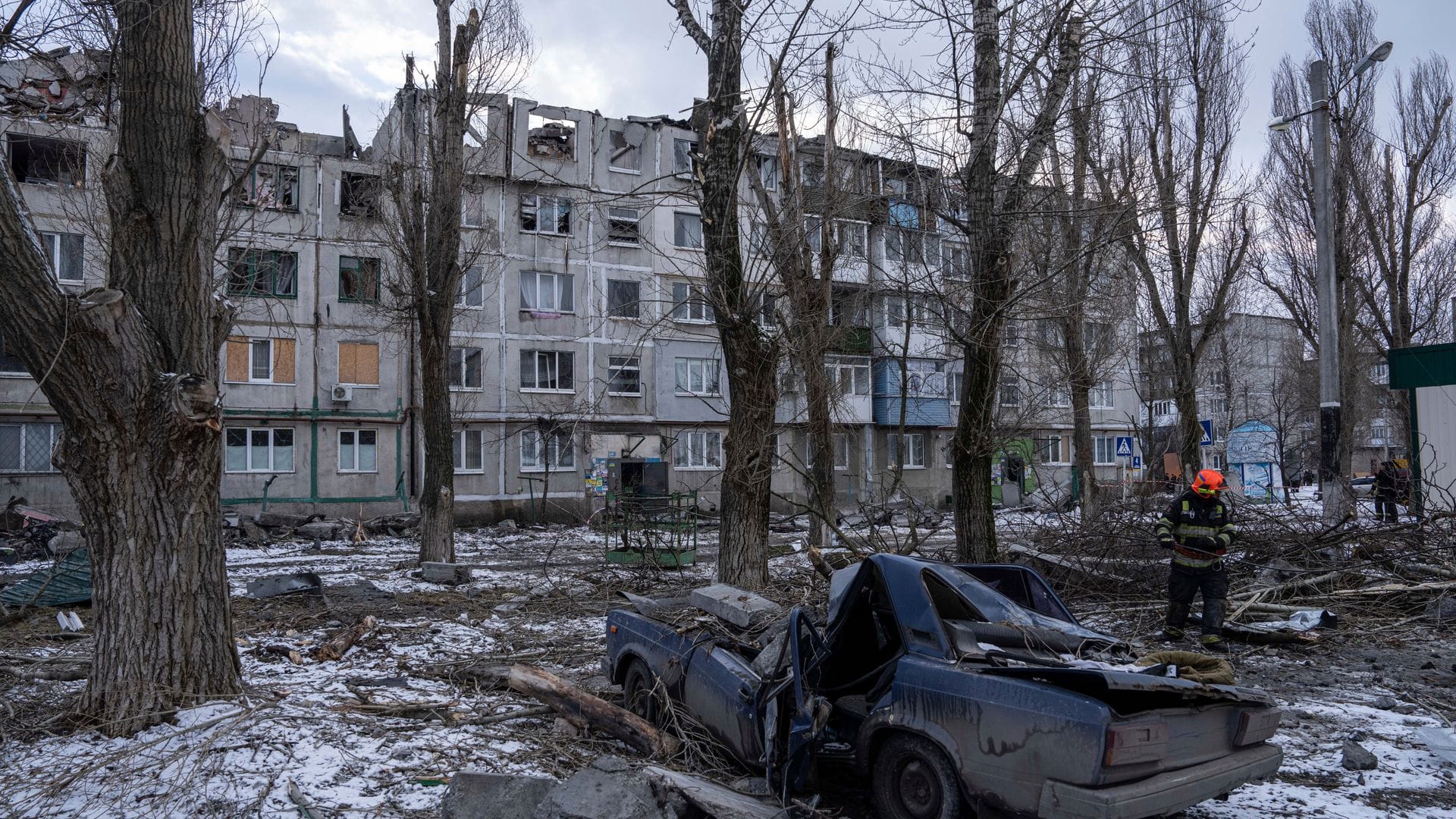 Pokrowsk - eine weitere schwer zerstörte Stadt in der Ukraine. (Archivbild)