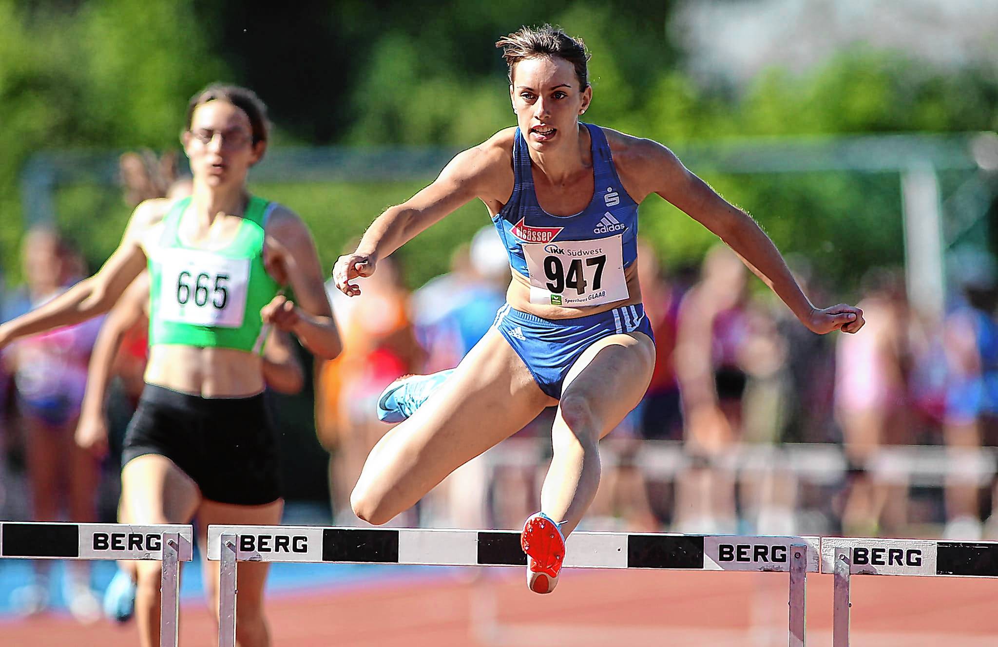 Carolina Krafzik ist eines der Aushängeschilder der Sinelfinger Leichtathetik-Abteilung. Sie verzichter für einen Start bei Olympia in Paris aktuell auf die EM in Rom. Bild: Görlitz