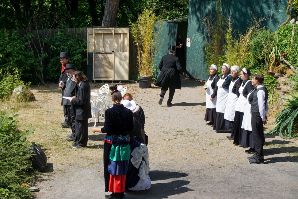 Der Saisonstart im Renninger Naturtheater steht kurz bevor. Die letzten Proben sind absolviert, ab Sonntag wird gespielt.   Bild: Dettenmeyer
