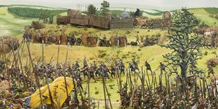 Ein Ausschnitt aus dem Diorama im Bauernkriegsmuseum Böblingen.