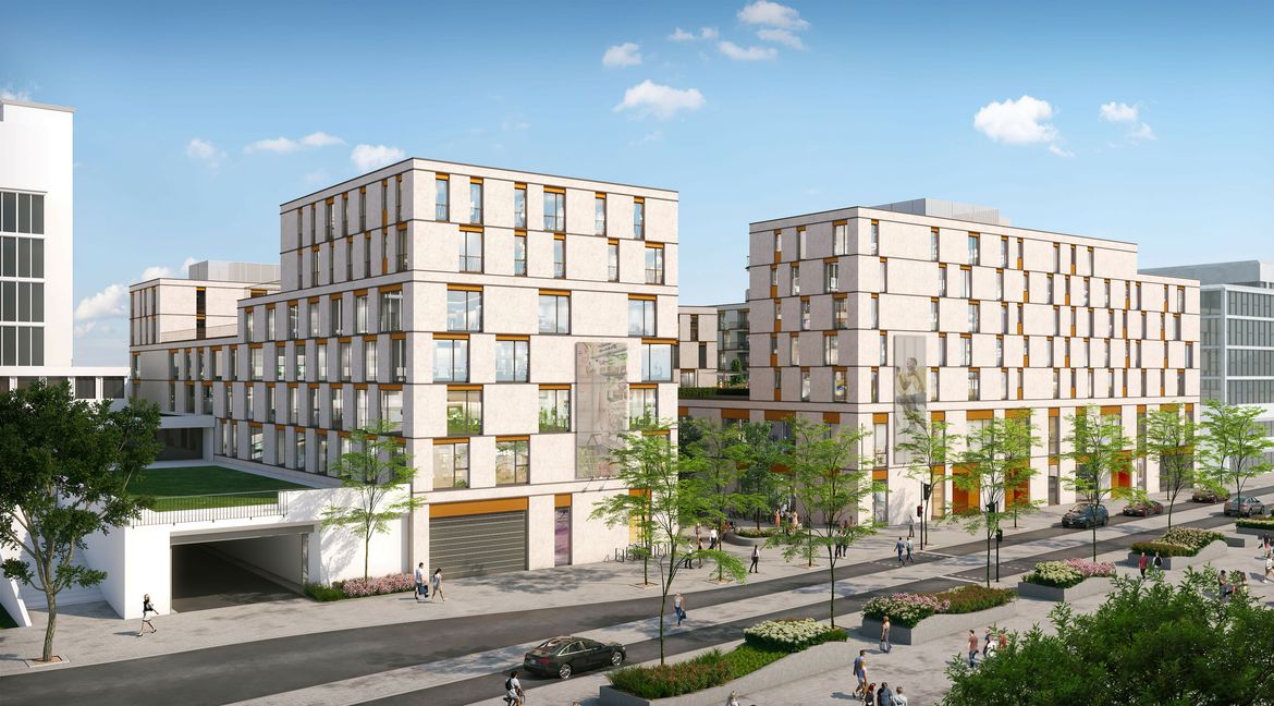 So soll das Projekt "Pulse" an der Wolfgang-Brumme-Allee in Böblingen aussehen. Die Fertigstellung ist für 2024 geplant. Bild: z