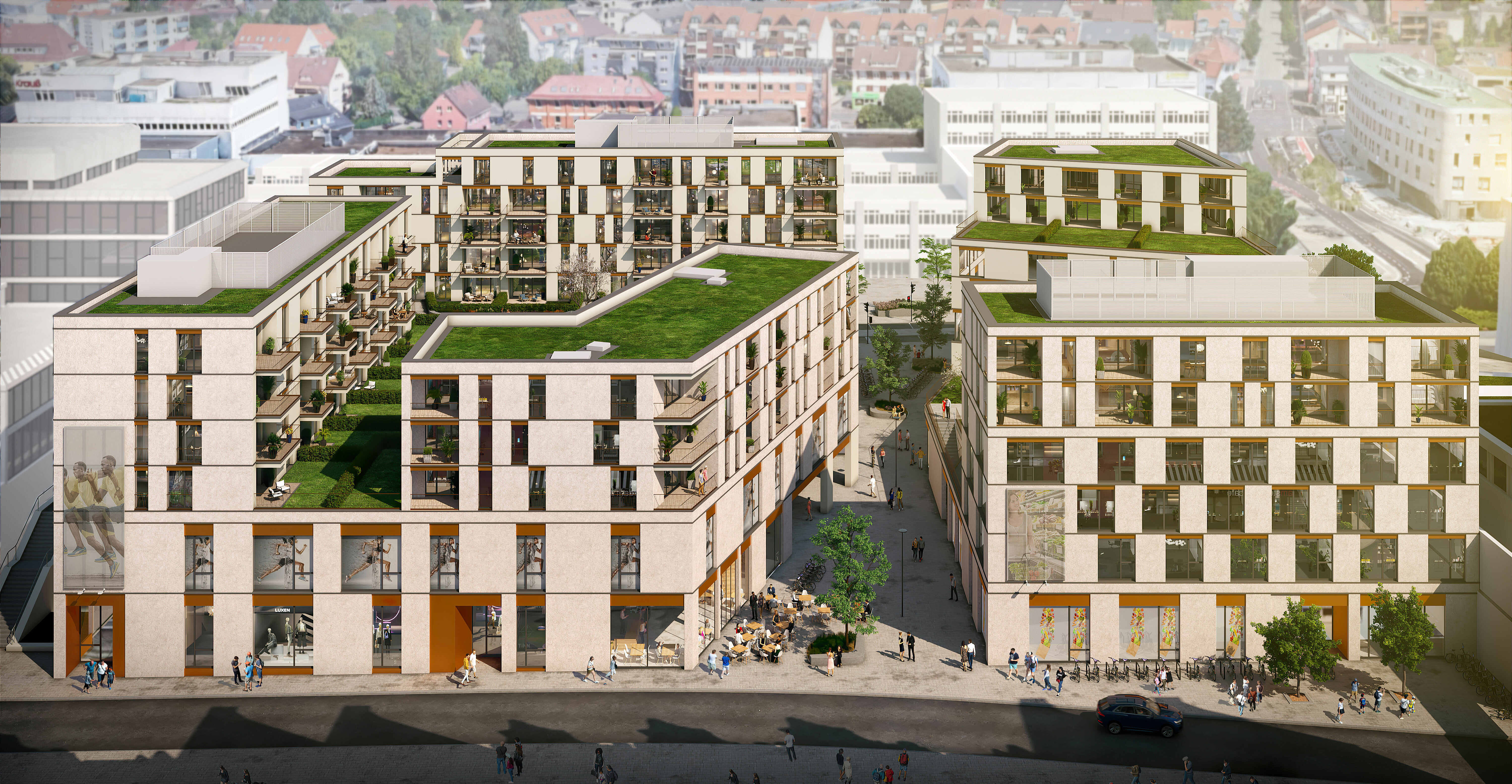 So soll das Projekt "Pulse" an der Wolfgang-Brumme-Allee in Böblingen aussehen. Die Fertigstellung ist für 2024 geplant. Bild: z