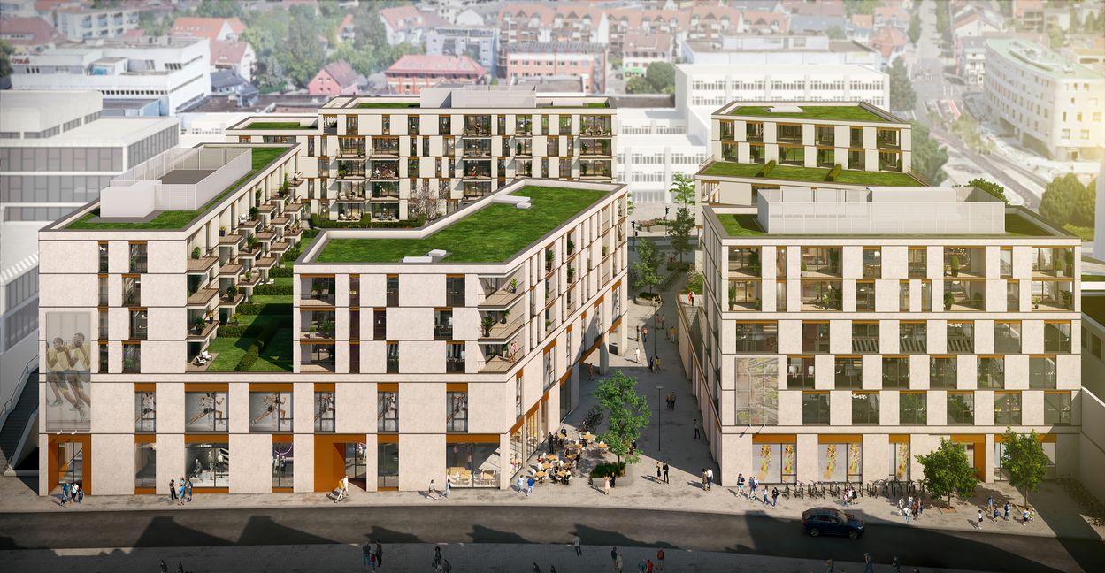 So soll das Projekt "Pulse" an der Wolfgang-Brumme-Allee in Böblingen aussehen. Die Fertigstellung ist für 2024 geplant. Bild: z
