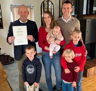 Marc Biadacz und Familie Beranek aus Schönaich.