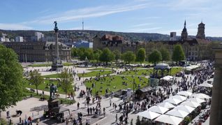 Auch in Stuttgart werden in den kommenden Tagen Temperaturen deutlich über 30  Grad erwartet.
