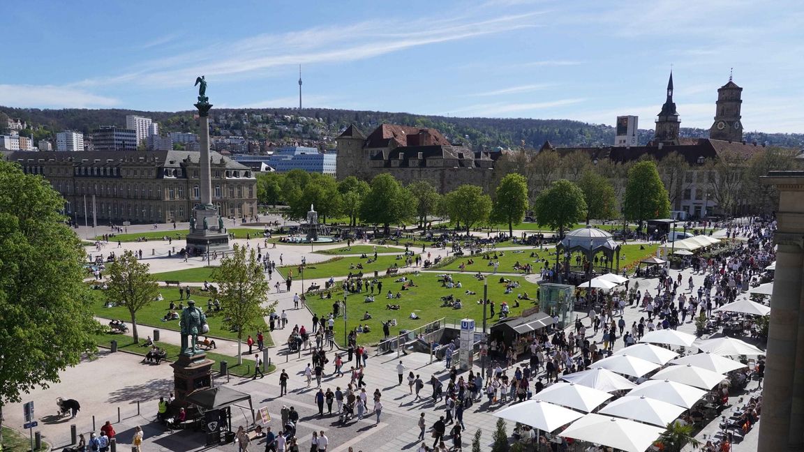 Auch in Stuttgart werden in den kommenden Tagen Temperaturen deutlich über 30  Grad erwartet.