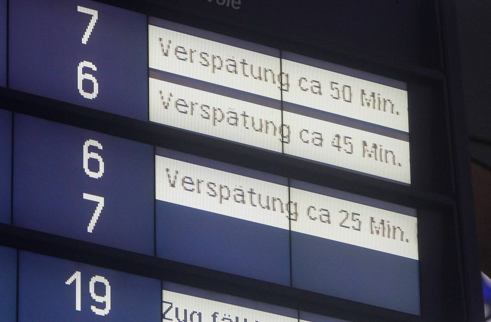 Viele Züge der Deutschen Bahn kommen zu spät.