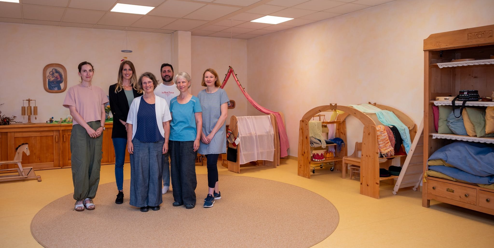 Erzieherinnen und Eltern sorgen sich um die Zukunft des Kindergartens Mariposa.