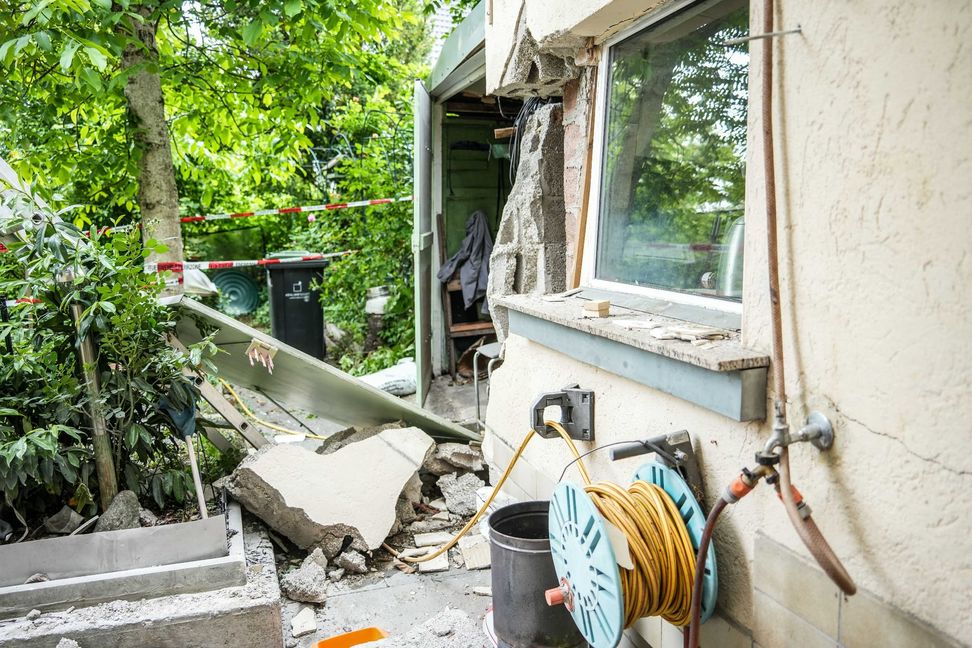 Gasexplosion in der Oberen Vorstadt.