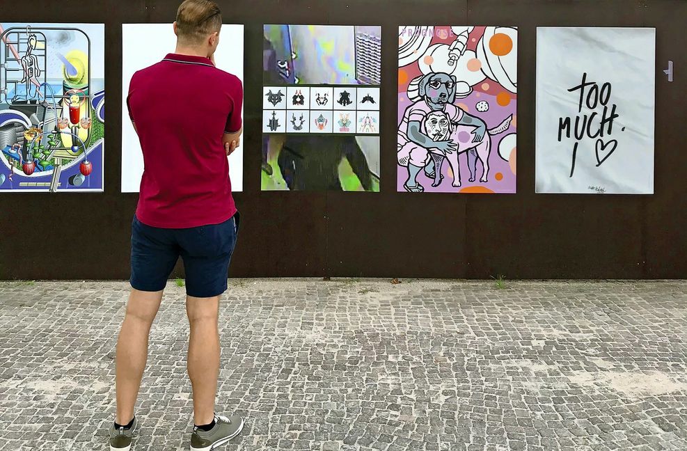 Der WKV stellt Plakatkunst in den öffentlichen Raum, wo sie hingehört.
 Foto: WKV/Prognose