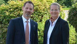 Das Vorstandsduo Caroline von Plotho und Harry Krieg.