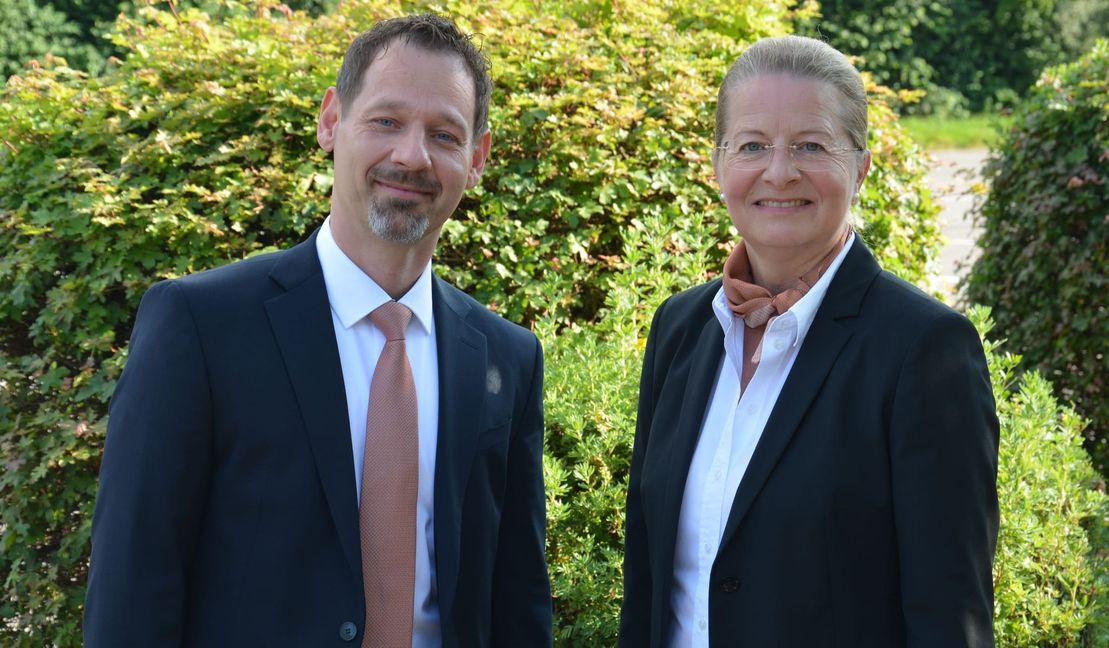 Das Vorstandsduo Caroline von Plotho und Harry Krieg.