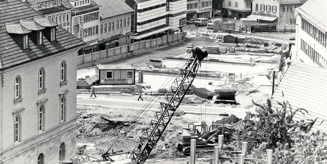 Die Tiefgarage Marktplatz wurde 1981/82 erbaut.