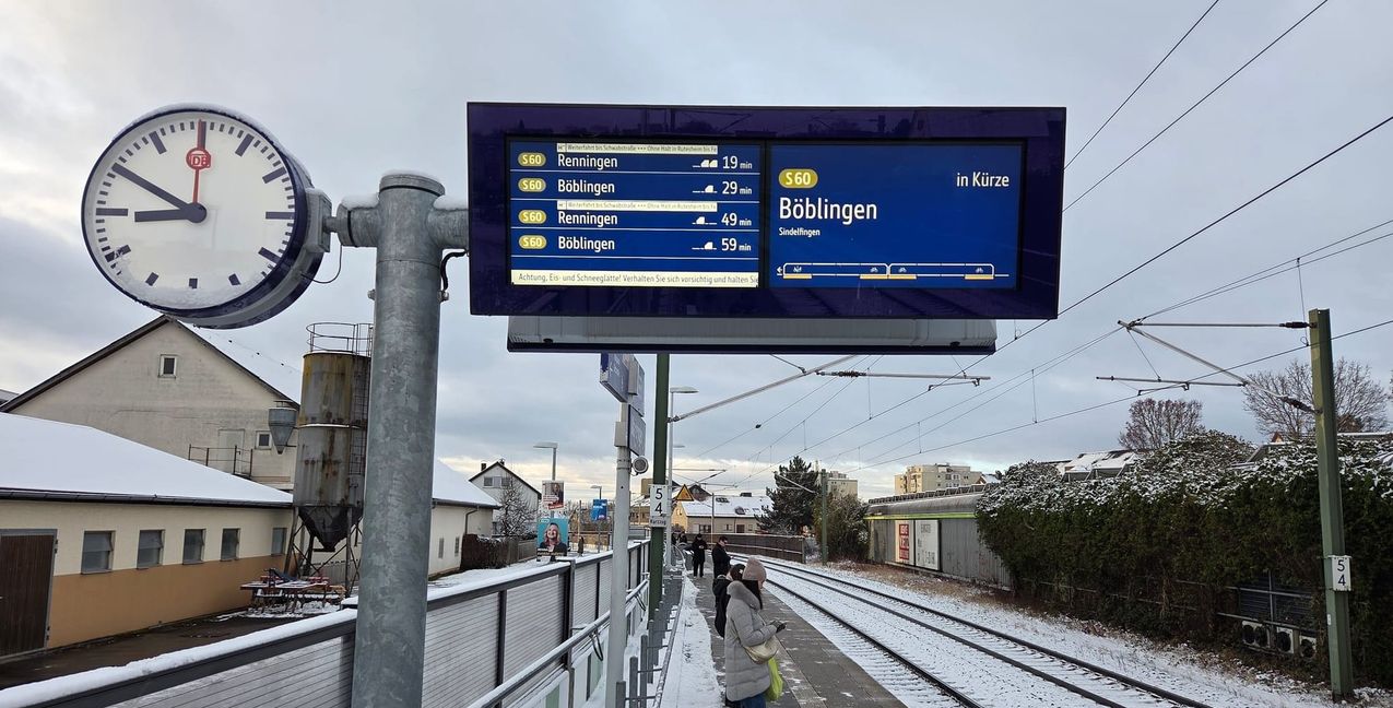 Sieben Minuten nach Plan: Bei dem Wetter ist der Start in Maichingen im Rahmen.