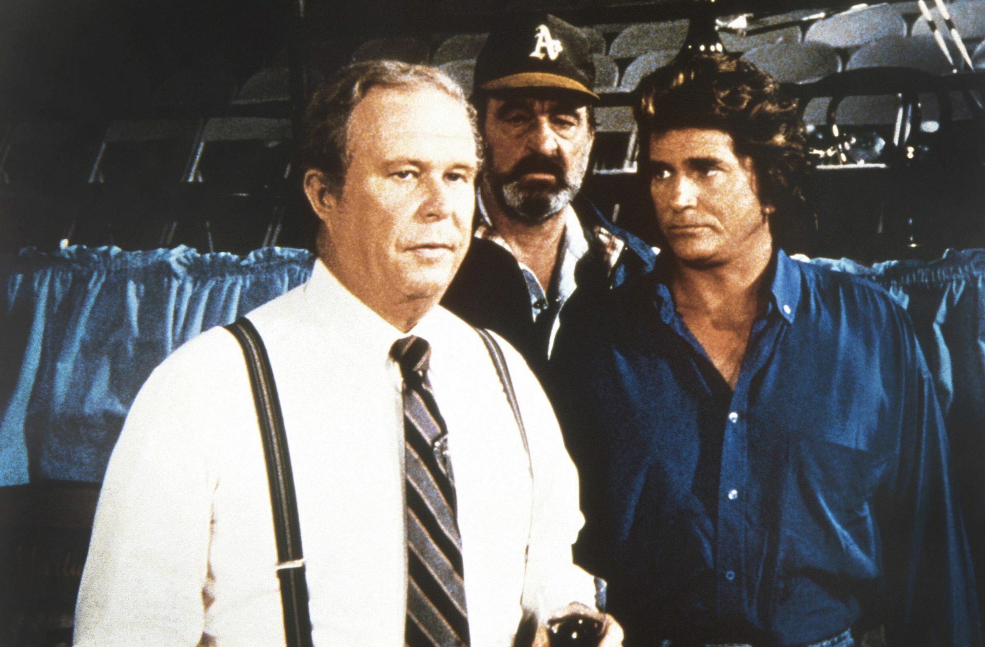 Beatty  mit Victor French und  Michael Landon (von links) als Gast in der TV-Serie „Ein Engel auf Erden“
 Foto: imago images/Everett Col..