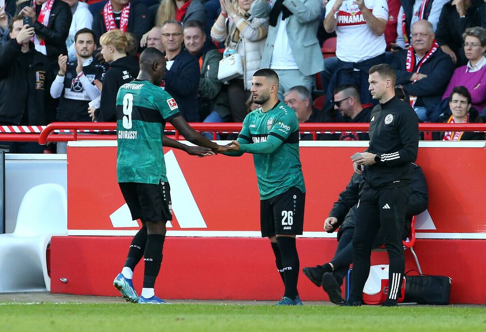 Serhou Guirassy (li.) fehlt dem VfB in den nächsten Wochen – auf Deniz Undav (re.) kommt eine wichtige Rolle zu. Serhou Guirassy (li.) fehlt dem VfB in den nächsten Wochen – auf Deniz Undav (re.) kommt eine wichtige Rolle zu.
