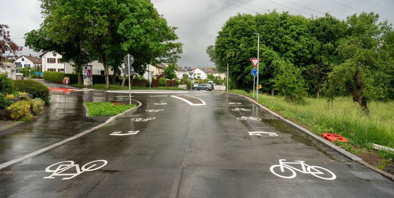 An der neuen Fahrradsstraße in Sindelfingen scheiden sich die Geister.