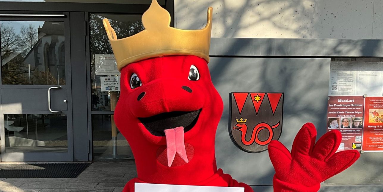 So sieht das Maskottchen aus, noch hat es aber keinen Namen.